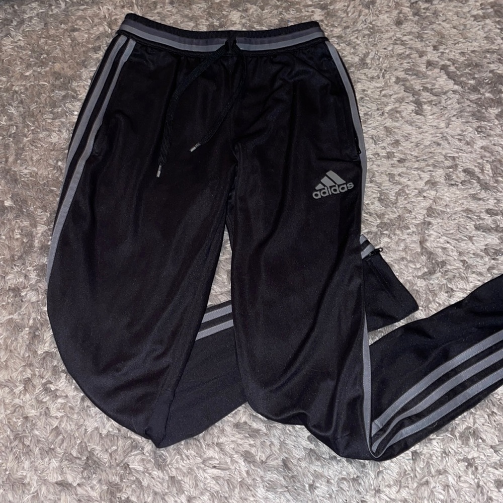 Adidas Black and Grey Pants